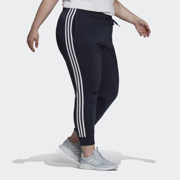 Encre Pantalon De Survêtement Adidas Essentials Warm-up Slim Fuselé à 3 Bandes (taille Plus)