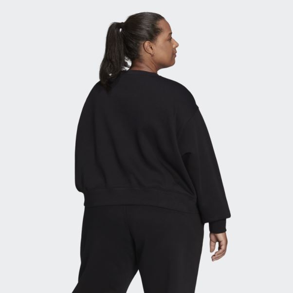 Sweat Adicolor Essentials Crew (taille Plus) Noir Adidas