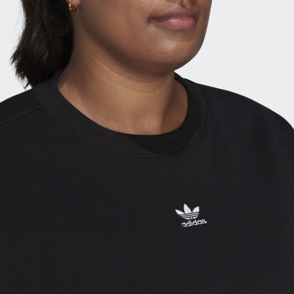 Sweat Adicolor Essentials Crew (taille Plus) Noir Adidas
