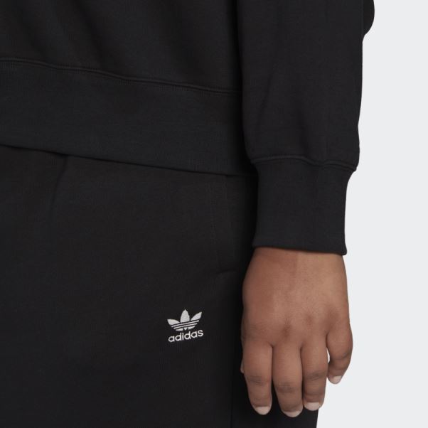 Sweat Adicolor Essentials Crew (taille Plus) Noir Adidas