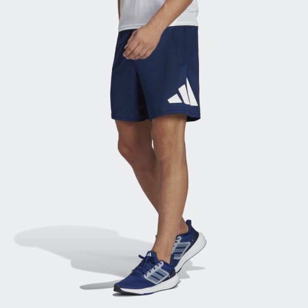 Short D'entraînement Avec Logo Train Essentials Adidas Bleu Foncé