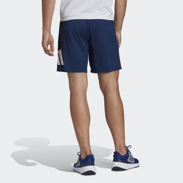 Short D'entraînement Avec Logo Train Essentials Adidas Bleu Foncé