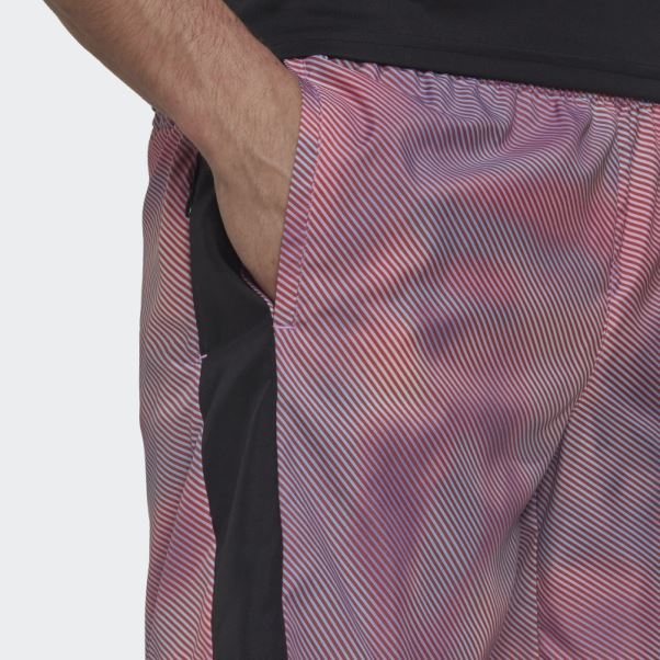 Short Adidas Orange Own The Run Colorblock