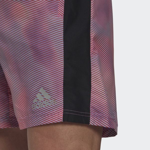 Short Adidas Orange Own The Run Colorblock