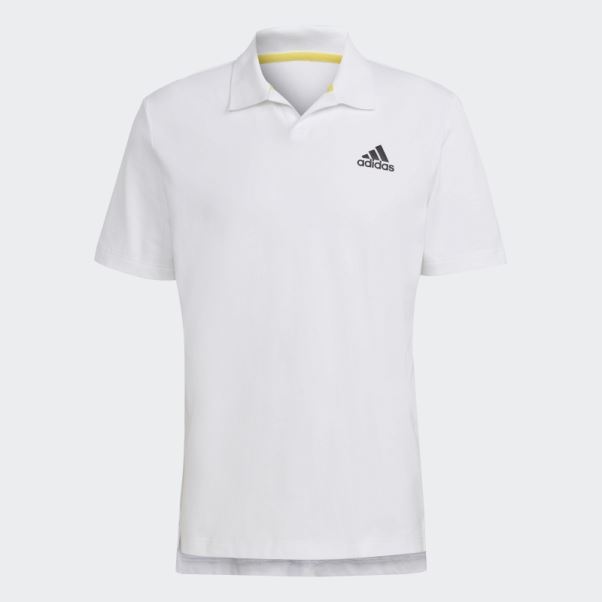 Polo De Tennis à 3 Barres Clubhouse Adidas Blanc