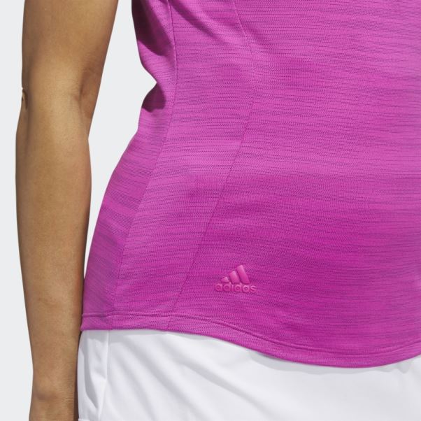 Adidas Polo Fuchsia Teint Dans L'espace à Manches Courtes