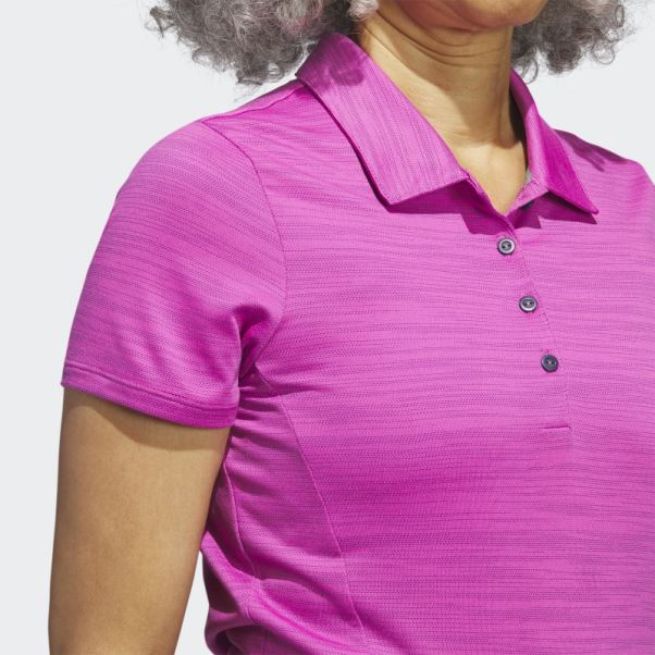 Adidas Polo Fuchsia Teint Dans L'espace à Manches Courtes