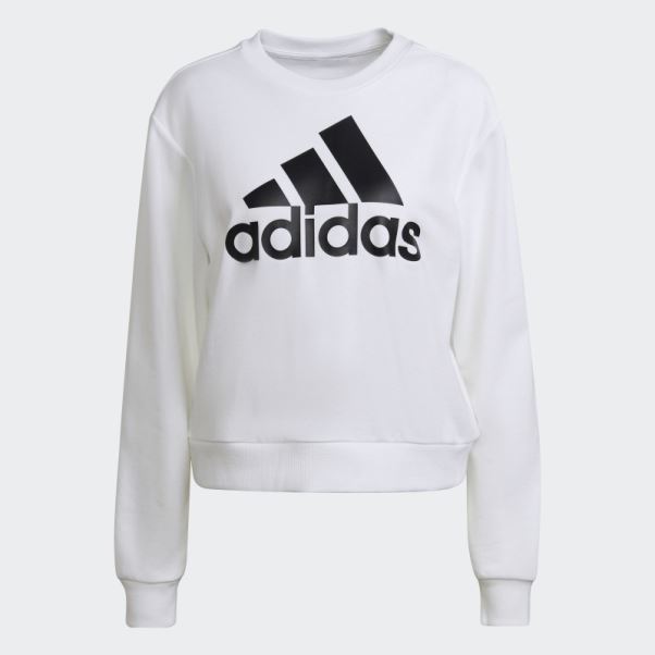 Sweat Ample Logo Essentials Adidas Blanc