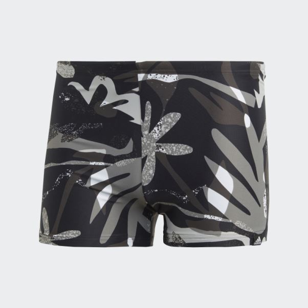 Boxer De Bain Graphique Floral Noir Adidas
