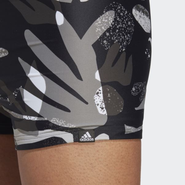 Boxer De Bain Graphique Floral Noir Adidas