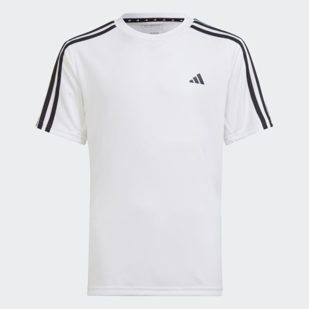 Adidas Train Essentials Aeroready T-shirt Regular Fit Blanc à 3 Bandes