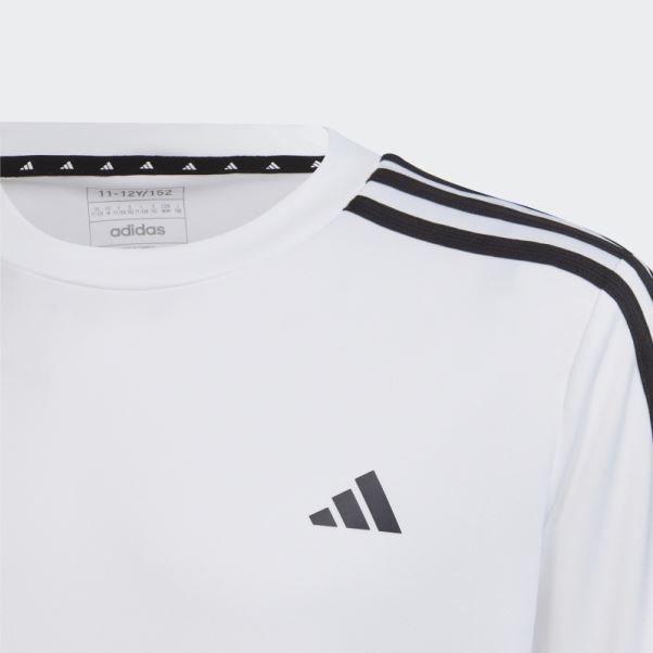 Adidas Train Essentials Aeroready T-shirt Regular Fit Blanc à 3 Bandes