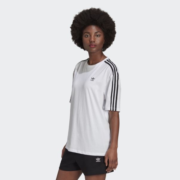 T-shirt Oversize Adidas Adicolor Classics Blanc
