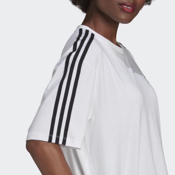 T-shirt Oversize Adidas Adicolor Classics Blanc