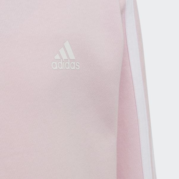 Sweat Ras Du Cou à 3 Bandes Adidas Essentials Rose