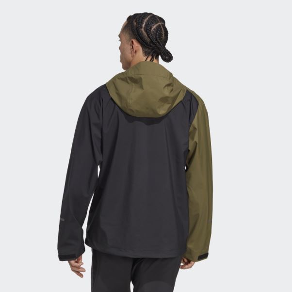 Veste De Pluie 2,5 Couches Terrex Multi Rain.rdy Olive Adidas
