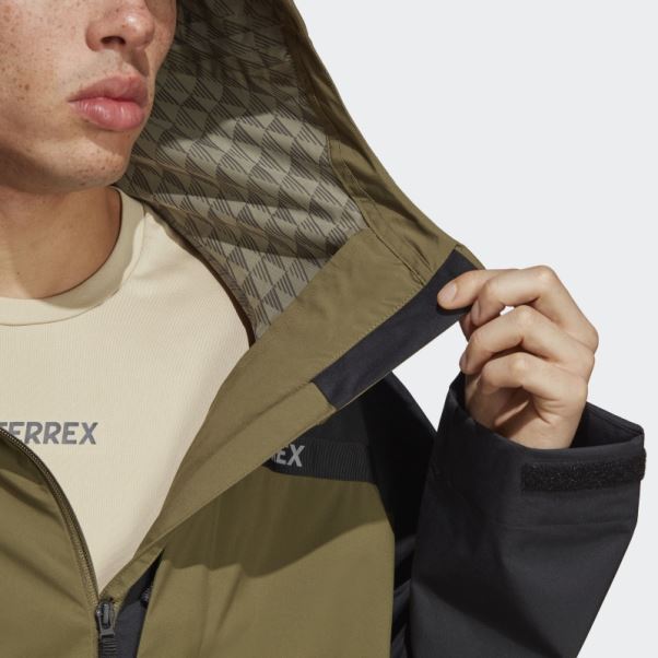 Veste De Pluie 2,5 Couches Terrex Multi Rain.rdy Olive Adidas