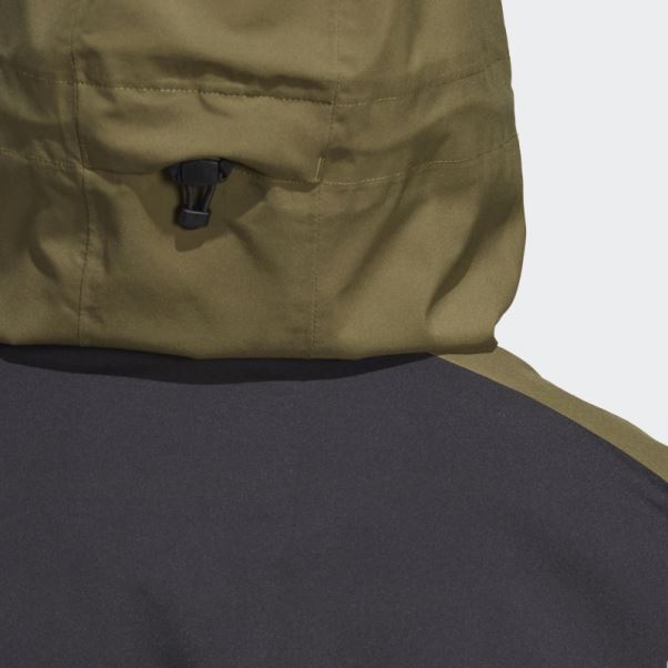 Veste De Pluie 2,5 Couches Terrex Multi Rain.rdy Olive Adidas