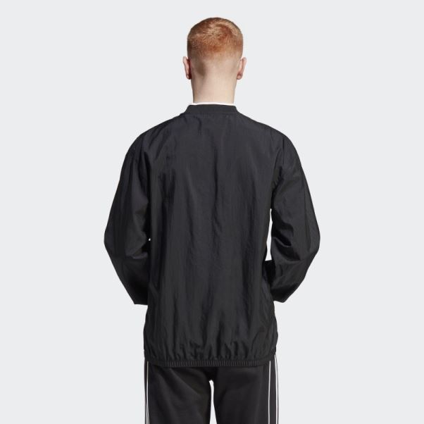 Adidas Rekive Haut Tissé à Manches Longues Noir Fashion