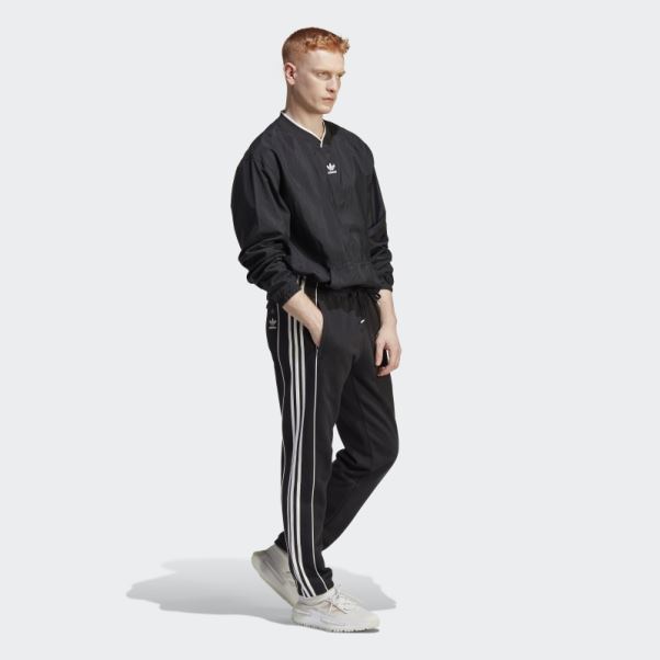 Adidas Rekive Haut Tissé à Manches Longues Noir Fashion