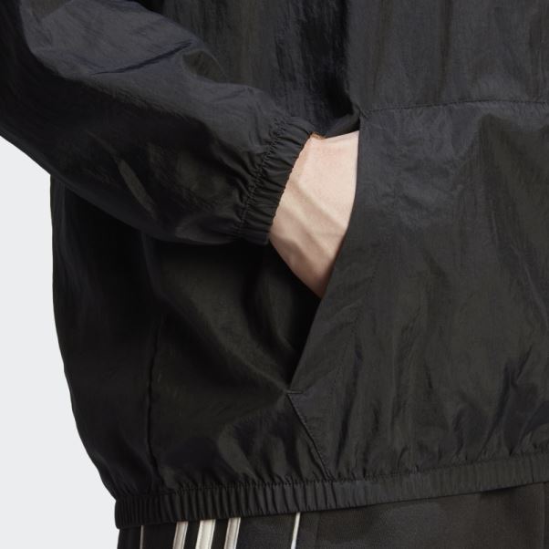 Adidas Rekive Haut Tissé à Manches Longues Noir Fashion