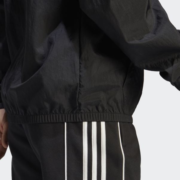 Adidas Rekive Haut Tissé à Manches Longues Noir Fashion