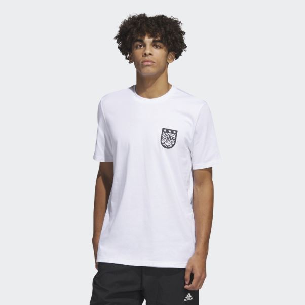 T-shirt à Manches Courtes Adidas Xpress Blanc