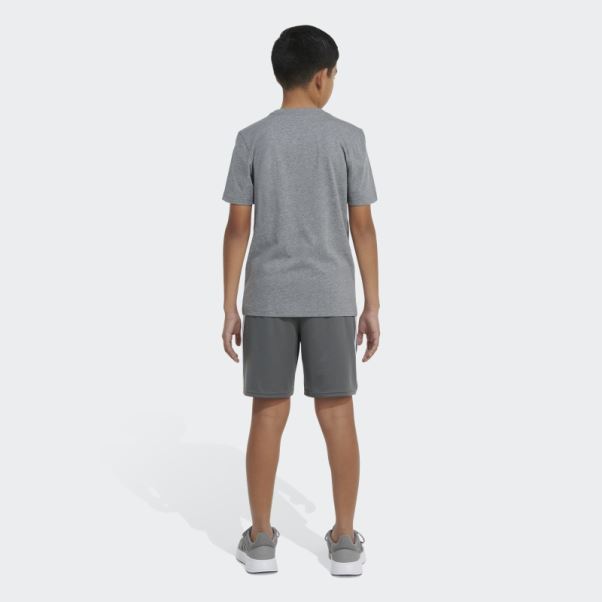 Adidas Chiné Skater Badge Of Sport Tee Gris Moyen
