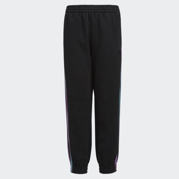 Adidas Pantalon De Jogging En Molleton à Rayures Imprimées Allover Noir