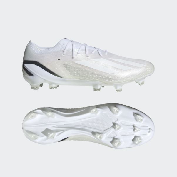 Adidas Blanc X Speedportal.1 Chaussures De Sol Ferme