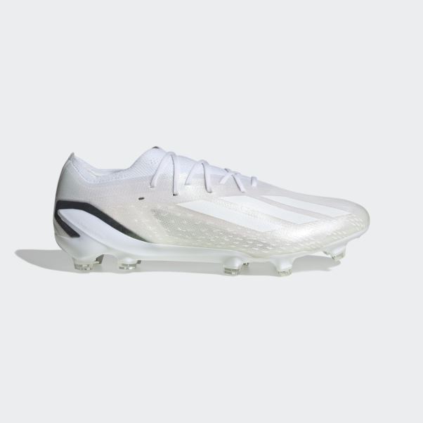 Adidas X Speedportal.1 Crampons De Football Pour Terrain Sec Blanc