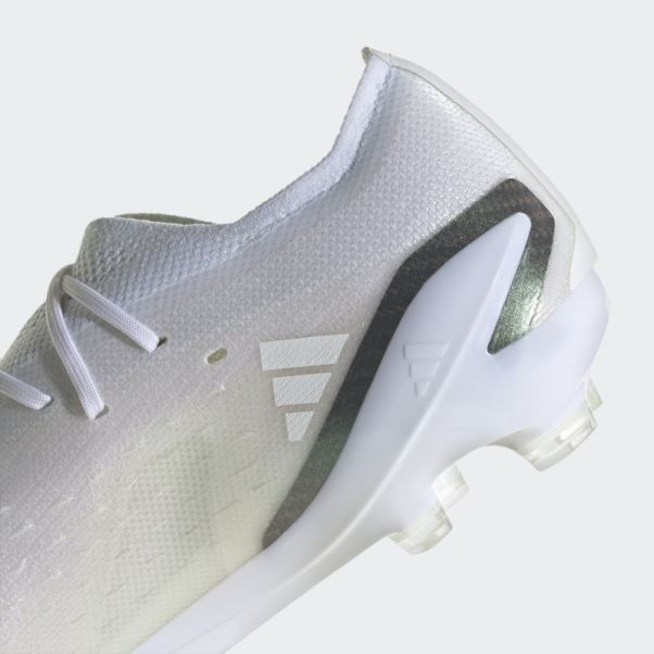Adidas X Speedportal.1 Crampons De Football Pour Terrain Sec Blanc