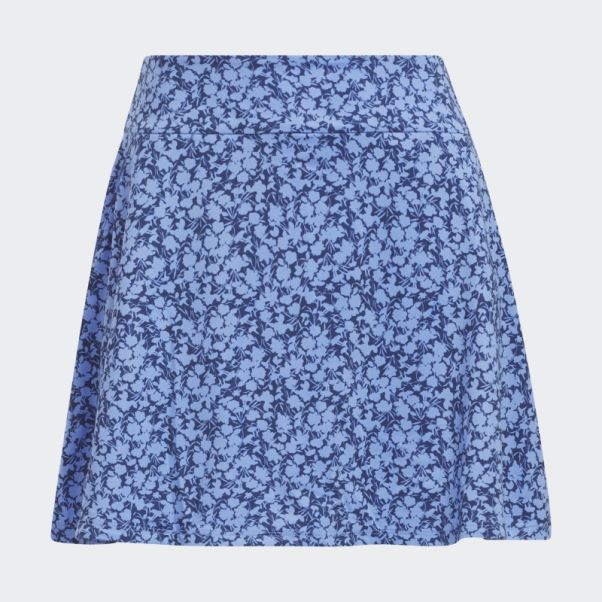 Jupe-short De Golf Imprimée Adidas Bleu Marine 16 Pouces
