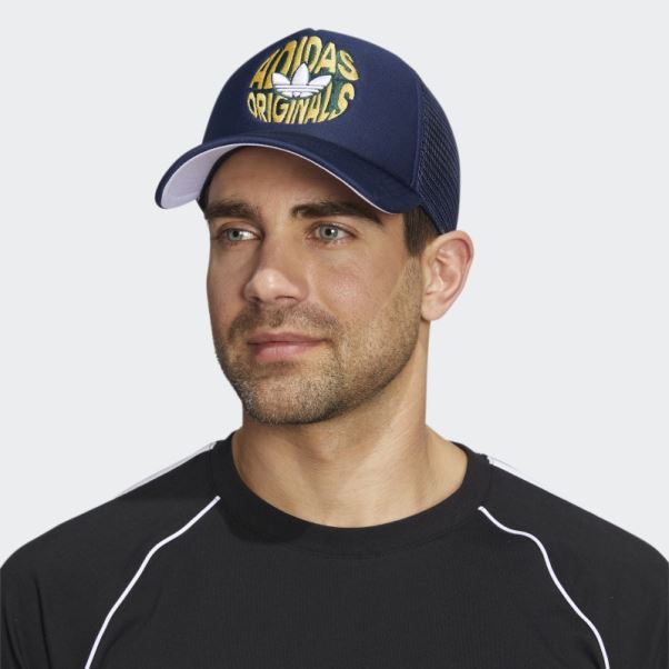 Casquette Trucker Spirale Adidas Night Indigo