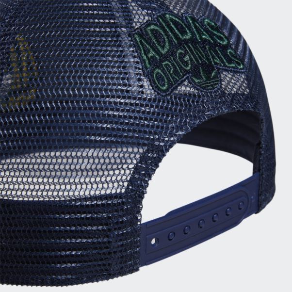 Casquette Trucker Spirale Adidas Night Indigo