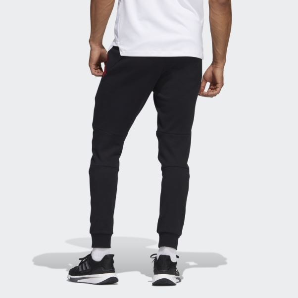 Pantalon De Survêtement Adidas Manchester United Travel Noir Chaud
