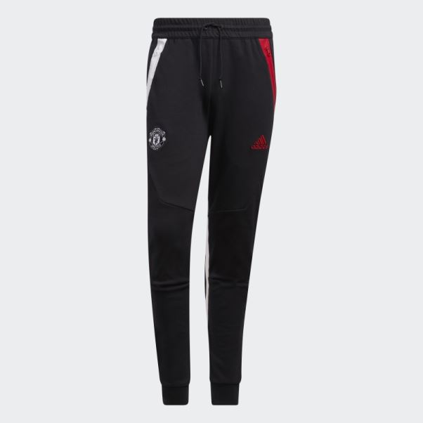 Pantalon De Survêtement Adidas Manchester United Travel Noir Chaud