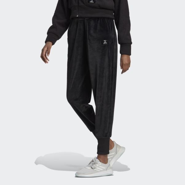 Adidas Pantalon De Jogging En Velours Cosy Holidayz Noir