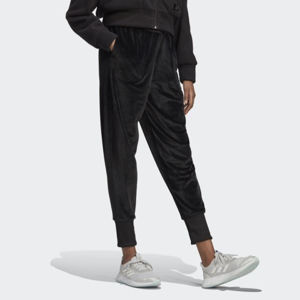 Adidas Pantalon De Jogging En Velours Cosy Holidayz Noir