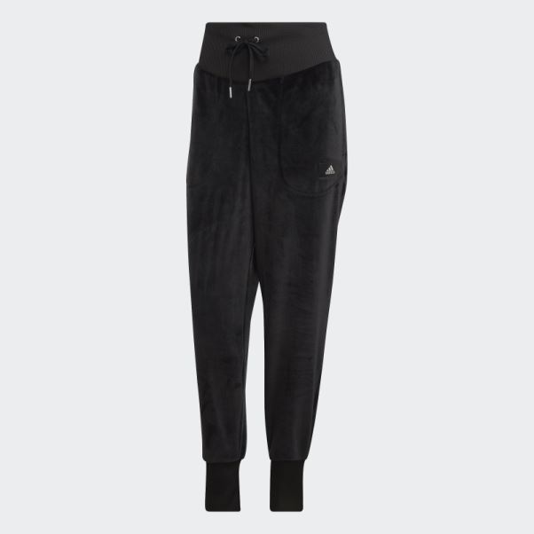 Adidas Pantalon De Jogging En Velours Cosy Holidayz Noir