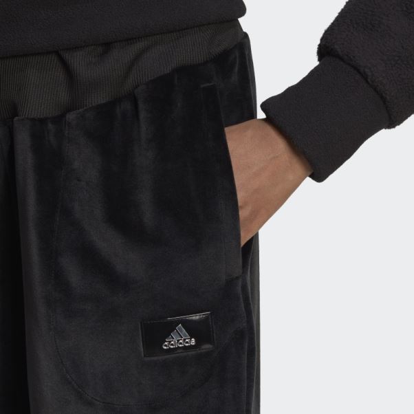 Adidas Pantalon De Jogging En Velours Cosy Holidayz Noir