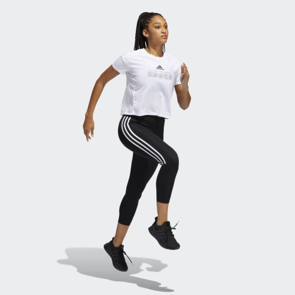 Legging Adidas Running 3 Bandes Noir