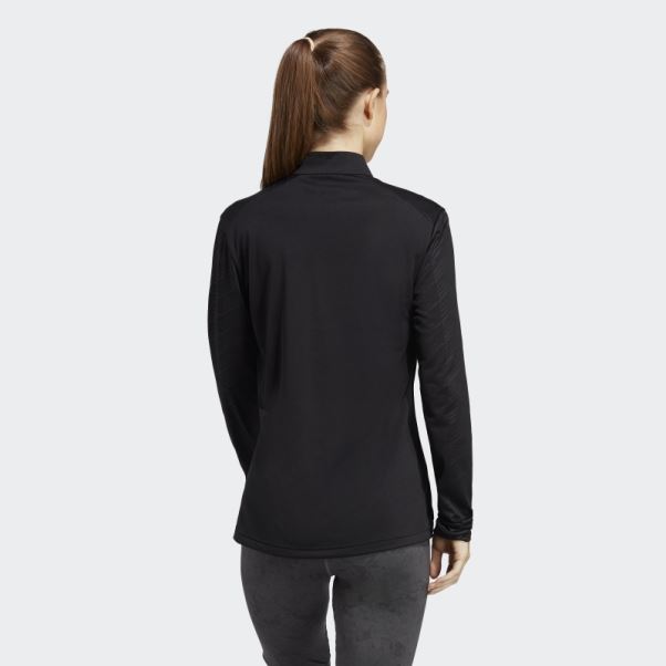 T-shirt à Manches Longues Demi-zip Terrex Multi Adidas Noir