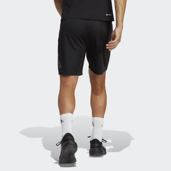 Short D'entraînement Saisonnier Noir Train Essentials Adidas