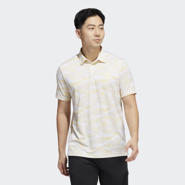 Polo Imprimé Horizon Adidas Blanc