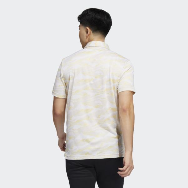 Polo Imprimé Horizon Adidas Blanc