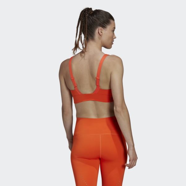 Soutien-gorge De Sport à Maintien Moyen Adidas Powerimpact Luxe Orange