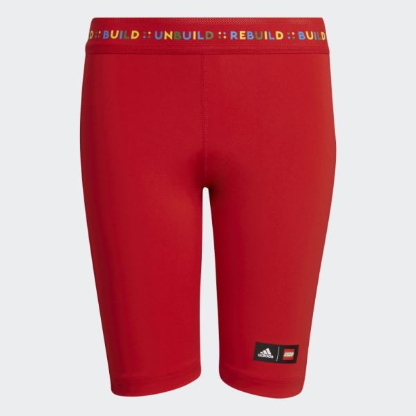 Collants Courts Adidas X Lego Play Rouge