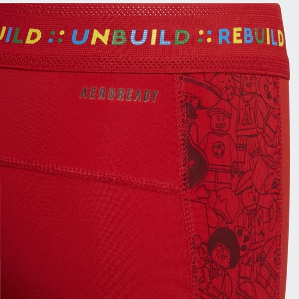 Collants Courts Adidas X Lego Play Rouge