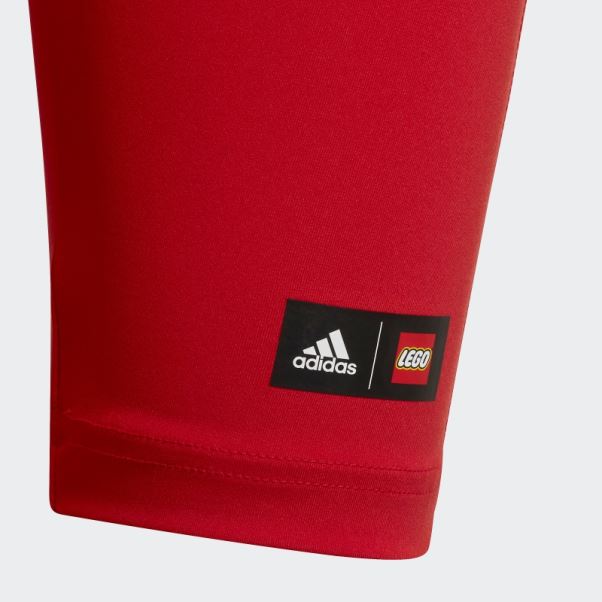 Collants Courts Adidas X Lego Play Rouge